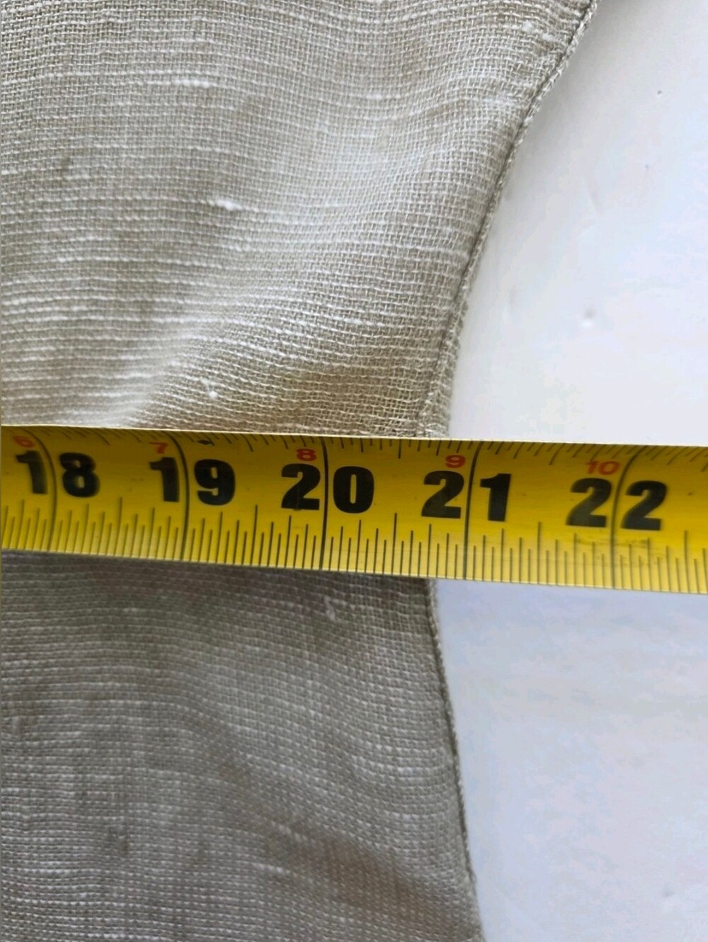 Flax by Jeanne Engelhart Aria Tee In Beige Lightweight Sheer Linen Gauze Sz M - Picture 10 of 12
